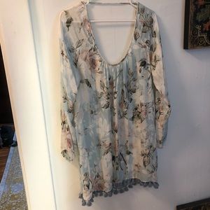 Floral Long Sleeved Dress